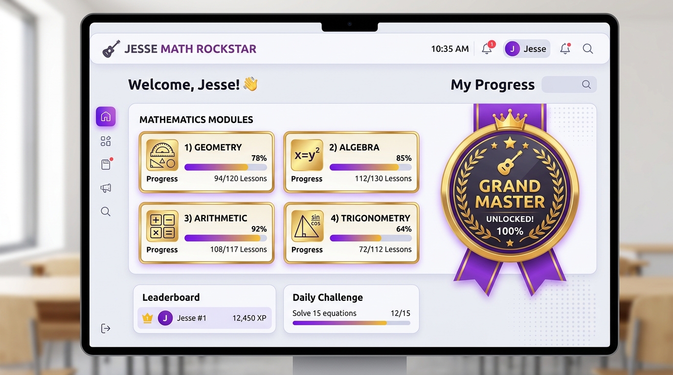 Jesse Math Rockstar - Comprehensive Mathematical Learning Hub